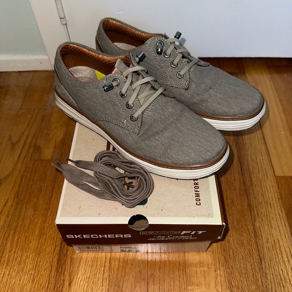 Skechers Men's Ederson Classic Fit Air-Cooled Memory Foam Moreno Shoe Size 7.5 - Picture 14 of 14